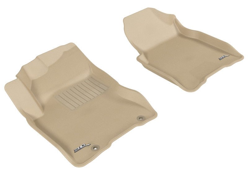 3D MAXpider 2008-2013 Nissan Rogue Kagu 1st Row Floormat - Tan - ACEL1NS02911502