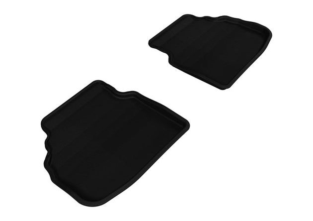 3D MAXpider 2009-2012 BMW 7 Series F01 Kagu 2nd Row Floormats - Black - ACEL1BM05321509