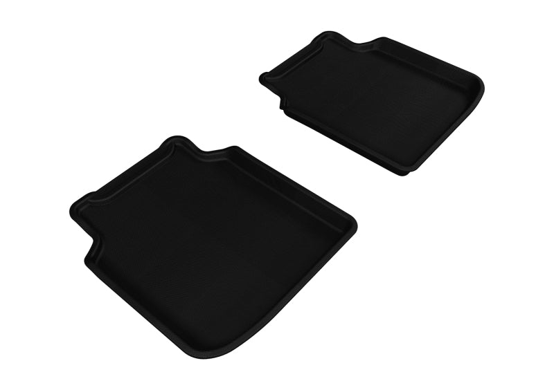 3D MAXpider 2009-2012 BMW 7 Series LI F02/F04 Kagu 2nd Row Floormats - Black - ACEL1BM05221509