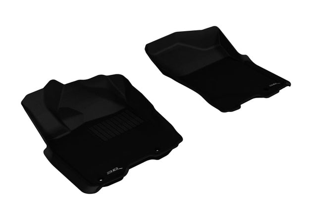 3D MAXpider 2009-2015 Nissan Titan King/Crew Cab Kagu 1st Row Floormat - Black - ACEL1NS06311509