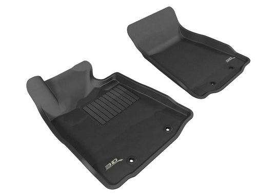 3D MAXpider 2009-2019 Nissan 370Z Kagu 1st Row Floormat - Black - ACEL1NS03811509