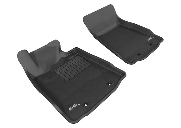 3D MAXpider 2009-2019 Nissan 370Z Kagu 1st Row Floormat - Black - ACEL1NS03811509