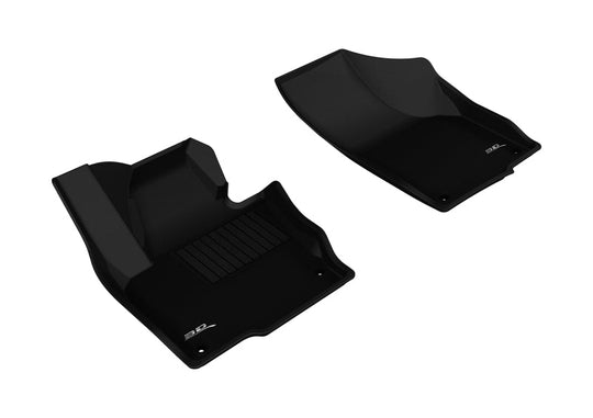 3D MAXpider 2009-2019 Volkswagen Tiguan/Tiguan Limited Kagu 1st Row Floormat - Black - ACEL1VW02111509