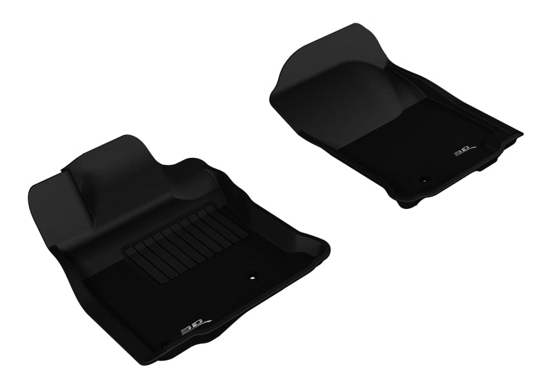 3D MAXpider 2010-2012 Toyota 4Runner Kagu 1st Row Floormat - Black - ACEL1TY04411509