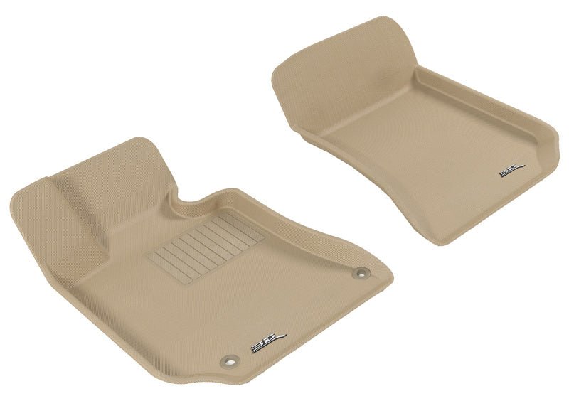 3D MAXpider 2010-2013 Mercedes-Benz E-Class W212 Kagu 1st Row Floormat - Tan - ACEL1MB05711502