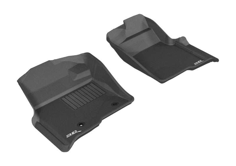 3D MAXpider 2010-2014 Ford F-150 Regular/Supercab/Supercrew Kagu 1st Row Floormat - Black - ACEL1FR07211509