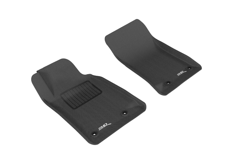 3D MAXpider 2010-2015 Chevrolet Camaro Kagu 1st Row Floormat - Black - ACEL1CH01711509