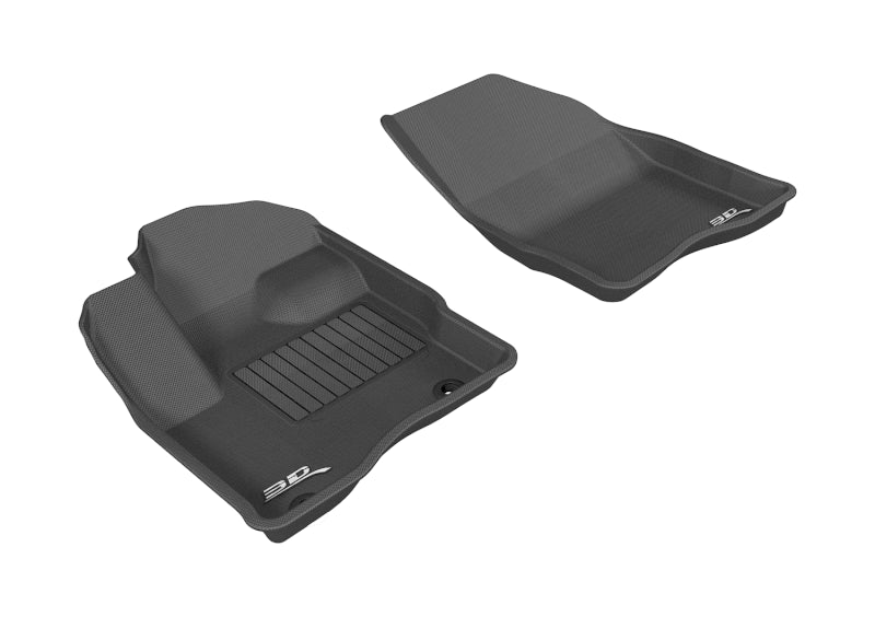 3D MAXpider 2010-2019 Ford Taurus Kagu 1st Row Floormat - Black - ACEL1FR01811509