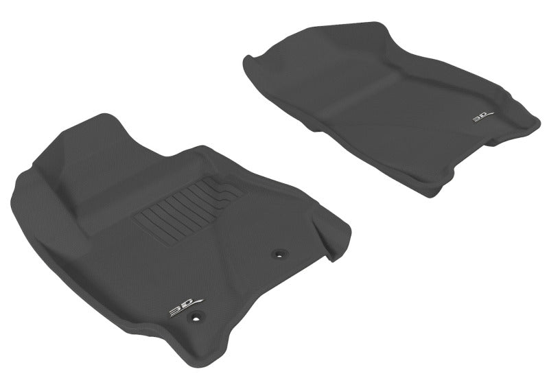 3D MAXpider 2011-2012 Ford/Mazda Escape/Tribute Kagu 1st Row Floormat - Black - ACEL1FR03711509