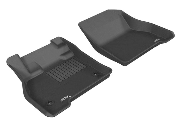 3D MAXpider 2011-2012 Nissan Leaf Kagu 1st Row Floormat - Black - ACEL1NS04911509