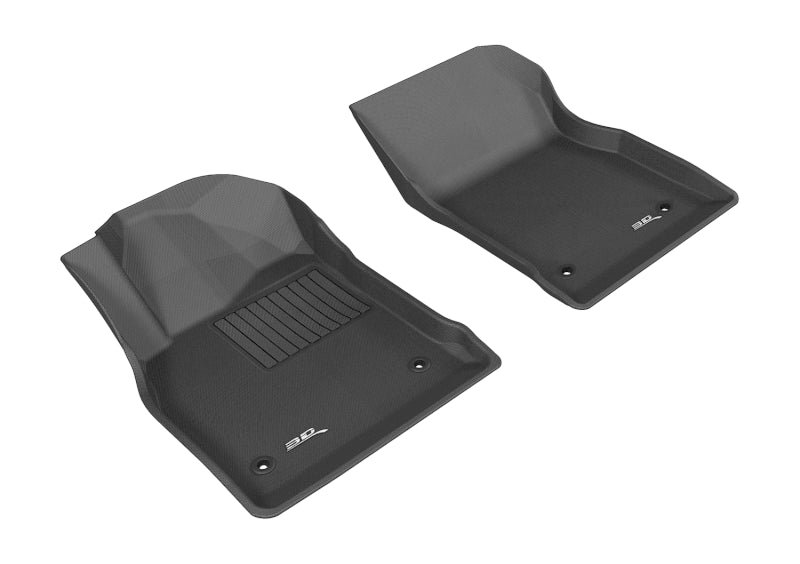 3D MAXpider 2011-2015 Chevrolet Cruze/Cruze Limited Kagu 1st Row Floormat - Black - ACEL1CH04411509