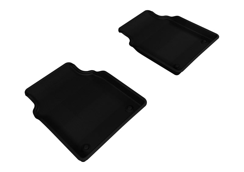 3D MAXpider 2011-2018 Audi A8L Kagu 2nd Row Floormats - Black - ACEL1AD03021509