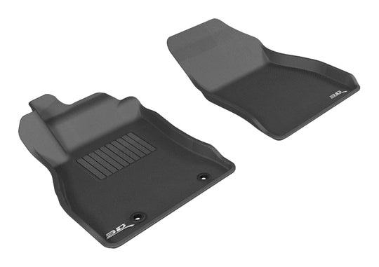 3D MAXpider 2011-2018 Nissan Juke Kagu 1st Row Floormat - Black - ACEL1NS06411509