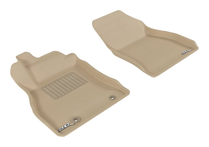 3D MAXpider 2011-2018 Nissan Juke Kagu 1st Row Floormat - Tan - ACEL1NS06411502
