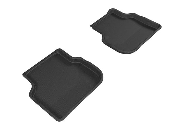 3D MAXpider 2011-2018 Volkswagen Jetta Sedan Kagu 2nd Row Floormats - Black - ACEL1VW05521509