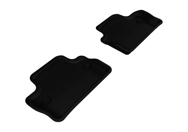 3D MAXpider 2011-2018 Volvo S60/V60 Kagu 2nd Row Floormats - Black - ACEL1VV01621509