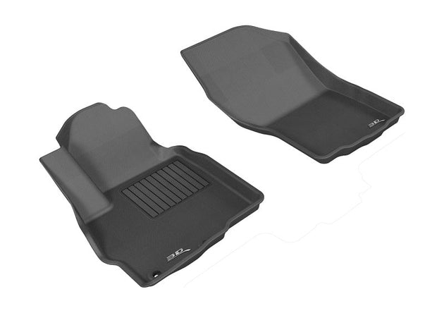 3D MAXpider 2011-2019 Mitsubishi Outlander Kagu 1st Row Floormat - Black - ACEL1MT01011509