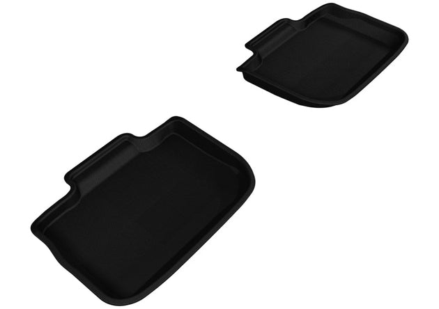 3D MAXpider 2011-2020 Dodge/Chrysler Charger/300/300C Kagu 2nd Row Floormats - Black - ACEL1DG01421509