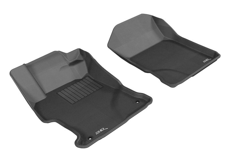 3D MAXpider 2012-2013 Honda Civic Kagu 1st Row Floormat - Black - ACEL1HD04111509