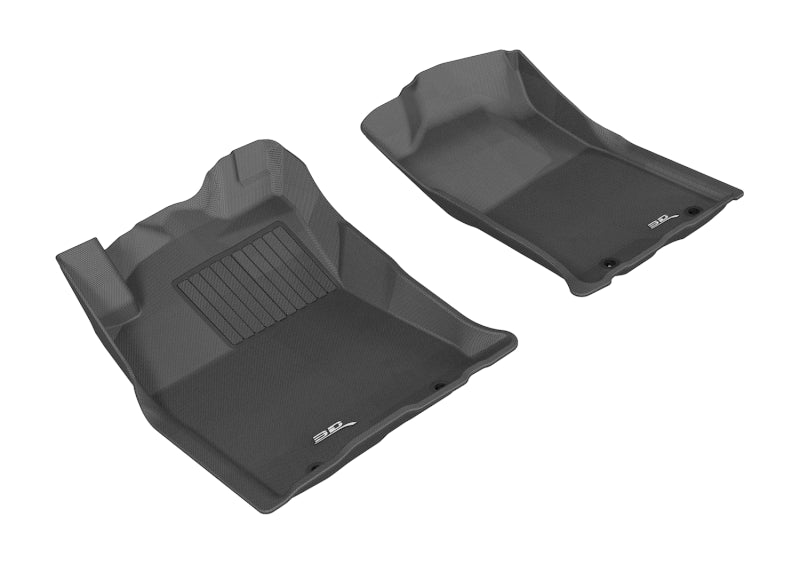 3D MAXpider 2012-2015 Toyota Tacoma Double Cab Kagu 1st Row Floormat - Black - ACEL1TY09011509