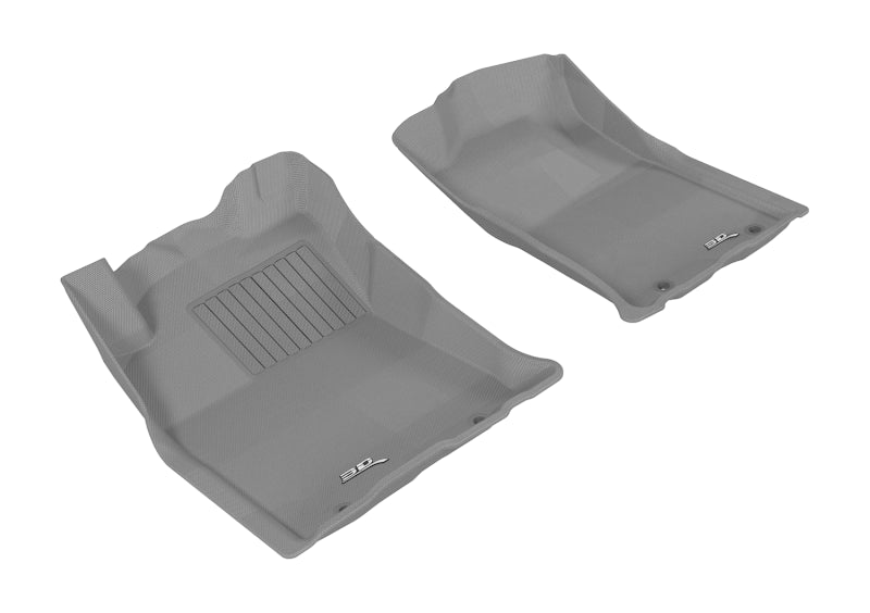 3D MAXpider 2012-2015 Toyota Tacoma Double Cab Kagu 1st Row Floormat - Gray - ACEL1TY09011501