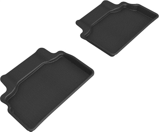 3D MAXpider 2012-2016 Hyundai Genesis Kagu 2nd Row Floormats - Black - ACEL1HY02321509