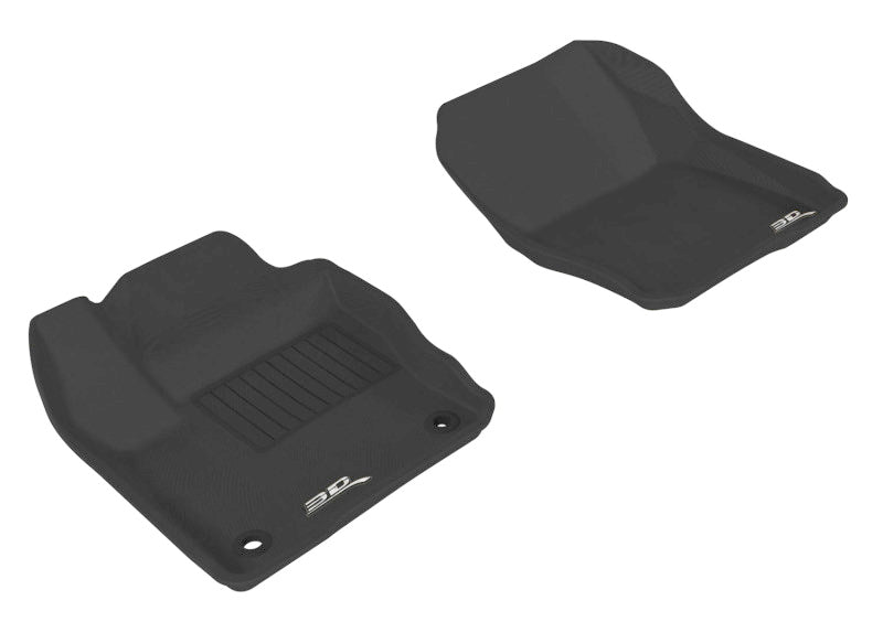 3D MAXpider 2012-2018 Ford Focus Kagu 1st Row Floormat - Black - ACEL1FR02911509