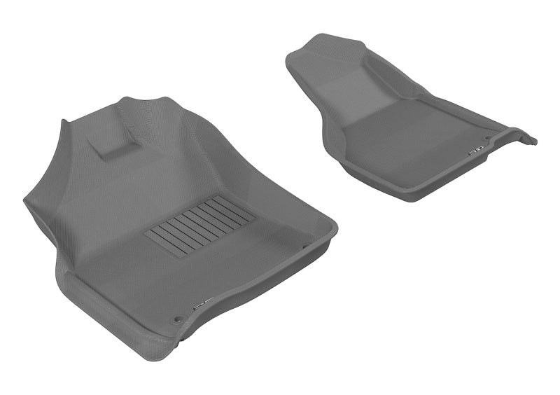 3D MAXpider 2012-2020 Dodge Ram 1500 Crew/2500/3500 Crew/Mega Kagu 1st Row Floormat - Gray - ACEL1DG02011501