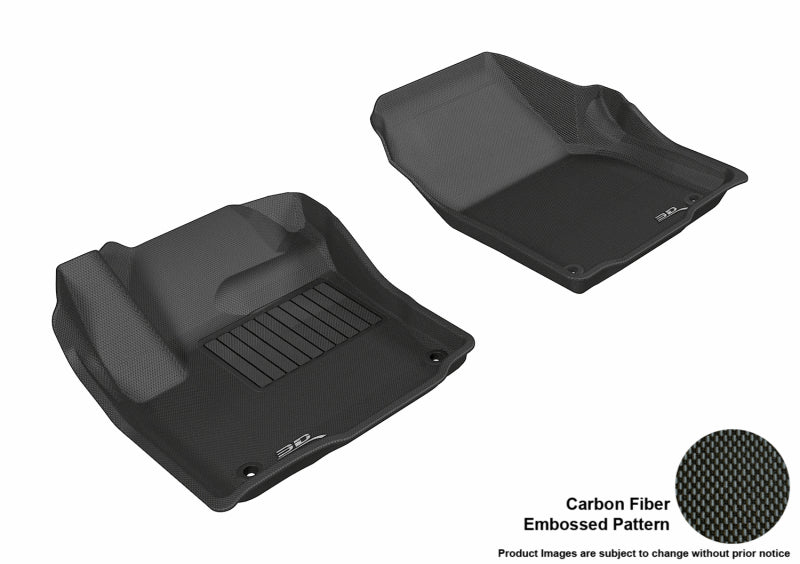 3D MAXpider 2012-2020 Land Rover Range Rover Evoque Kagu 1st Row Floormat - Black - ACEL1LR00611509