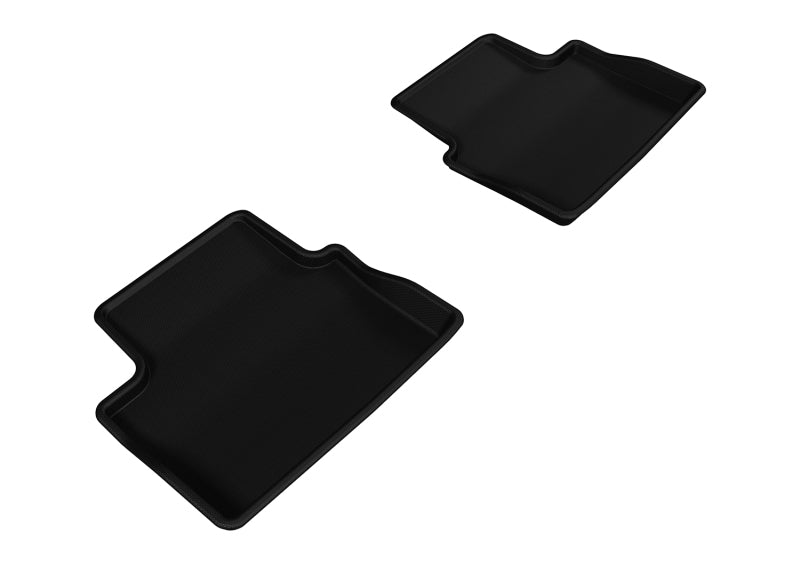 3D MAXpider 2013-2015 Chevrolet Malibu Kagu 2nd Row Floormats - Black - ACEL1CH06321509