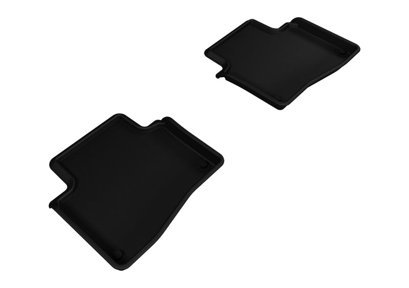 3D MAXpider 2013-2019 Cadillac XTS Kagu 2nd Row Floormats - Black - ACEL1CD01121509