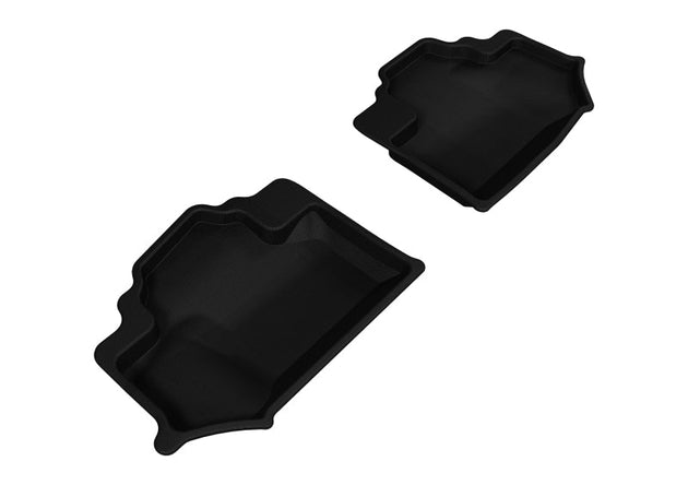 3D MAXpider 2014-2018 Jeep Wrangler JK 2-Door Kagu 2nd Row Floormats - Black - ACEL1JP01221509