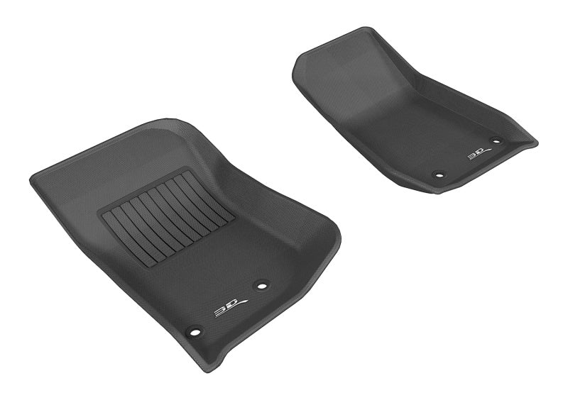 3D MAXpider 2014-2018 Jeep Wrangler JK 2-Door/Unlimited Kagu 1st Row Floormat - Black - ACEL1JP01111509