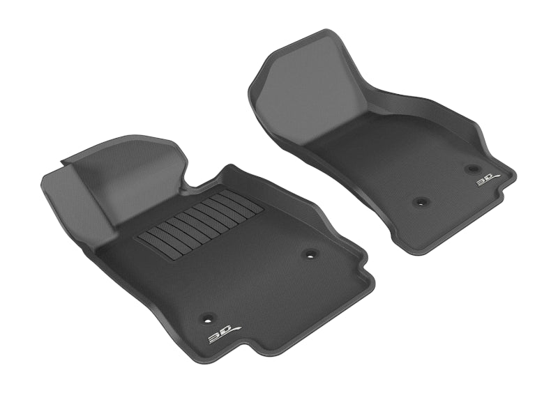 3D MAXpider 2014-2019 Cadillac CTS Kagu 1st Row Floormat - Black - ACEL1CD01011509