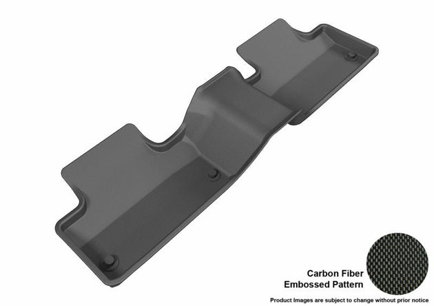 3D MAXpider 2014-2019 Land Rover Range Rover Evoque Kagu 2nd Row Floormats - Black - ACEL1LR01821509