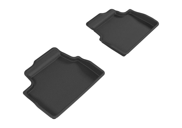 3D MAXpider 2014-2019 Mini Hardtop 4-Door Kagu 2nd Row Floormats - Black - ACEL1MN01521509
