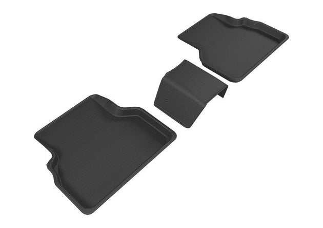 3D MAXpider 2015-2018 Audi Q3 Kagu 2nd Row Floormats - Black - ACEL1AD03921509