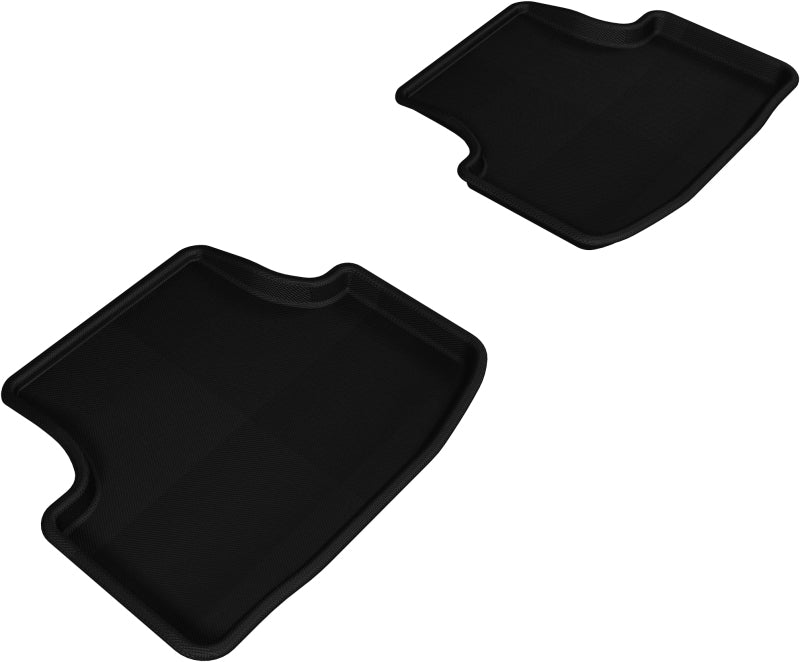 3D MAXpider 2015-2018 Volkswagen Golf Kagu 2nd Row Floormats - Black - ACEL1VW05021509