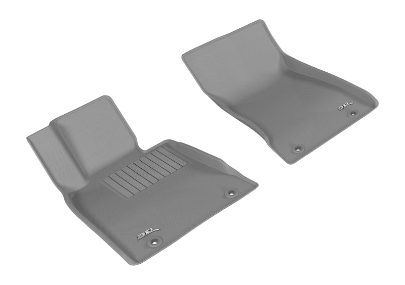 3D MAXpider 2015-2019 Genesis/Hyundai G80/Genesis Sedan Kagu 1st Row Floormat - Gray - ACEL1HY06111501