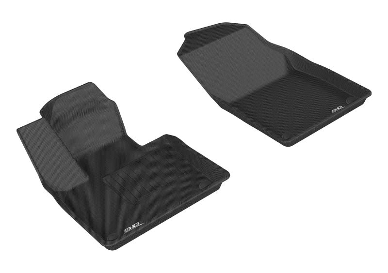 3D MAXpider 2015-2019 Volvo XC90 Kagu 1st Row Floormat - Black - ACEL1VV02011509