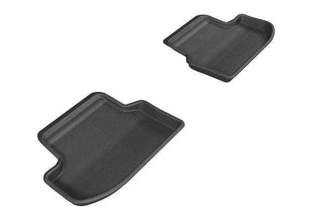 3D MAXpider 2015-2020 BMW 5 Series F10 Kagu 2nd Row Floormats - Black - ACEL1BM05821509