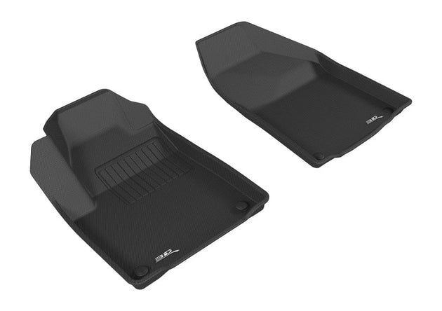 3D MAXpider 2015-2020 Jeep Cherokee Kagu 1st Row Floormat - Black - ACEL1JP01511509