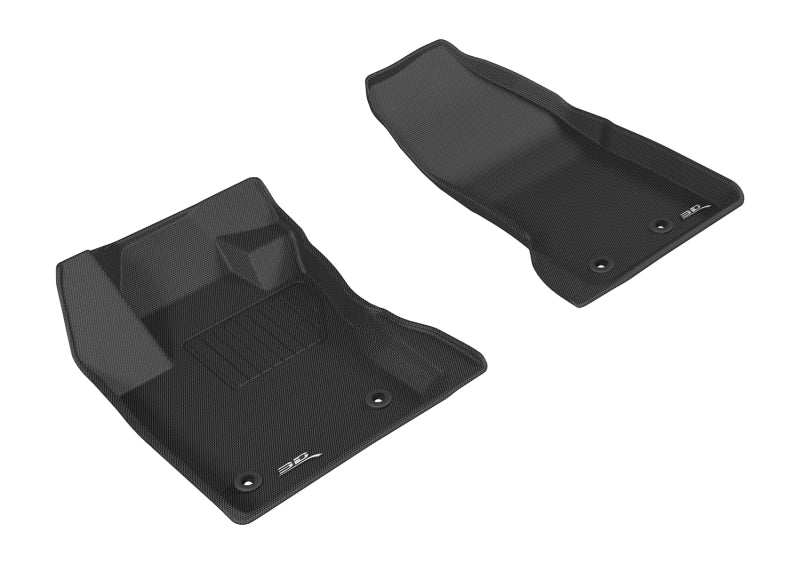 3D MAXpider 2015-2020 Jeep Renegade Kagu 1st Row Floormat - Black - ACEL1JP01311509