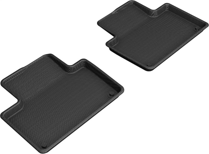 3D MAXpider 2015-2021 Volvo XC90 T8 Twin Engine Kagu 2nd Row Floormats - Black - ACEL1VV02921509