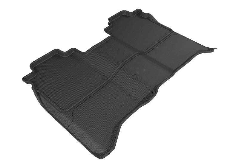 3D MAXpider 2016-2019 Nissan Titan Crew Cab Kagu 2nd Row Floormats - Black - ACEL1NS08421509