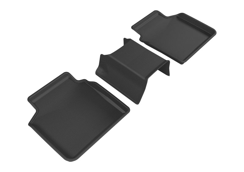 3D MAXpider 2016-2020 BMW 7 Series Kagu 2nd Row Floormats - Black - ACEL1BM07621509