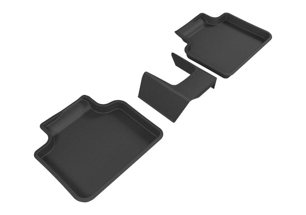 3D MAXpider 2016-2020 BMW X1/X2 F48/F39 Kagu 2nd Row Floormats - Black - ACEL1BM07321509