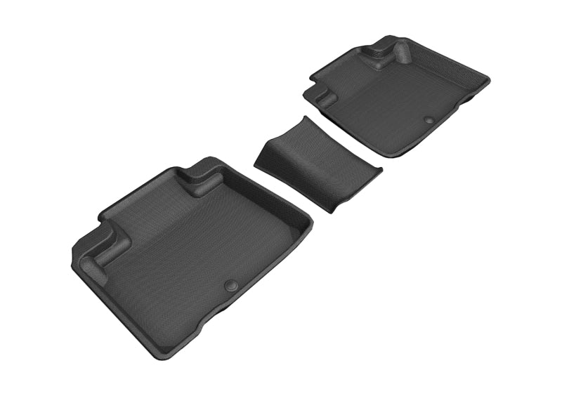 3D MAXpider 2016-2020 Lincoln Nautilus/Mkx Kagu 2nd Row Floormats - Black - ACEL1LC00821509