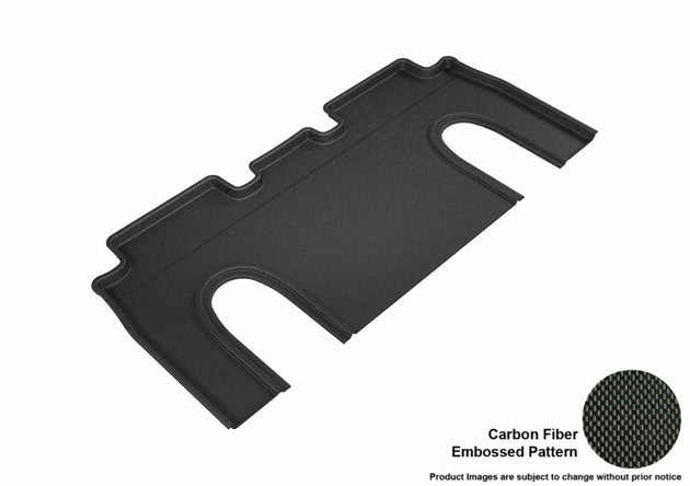 3D MAXpider 2016-2020 Tesla Model X 6-Seats Kagu 2nd Row Floormats - Black - ACEL1TL00121509