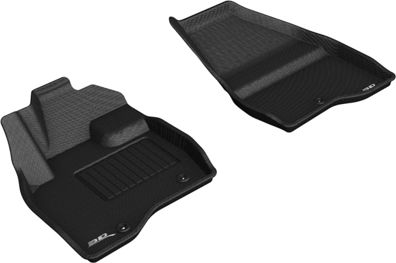 3D MAXpider 2017-2019 Ford Explorer Kagu 1st Row Floormat - Black - ACEL1FR11111509